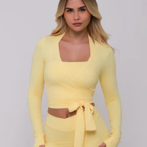 Cropped Long Sleeve Amarelo Butter