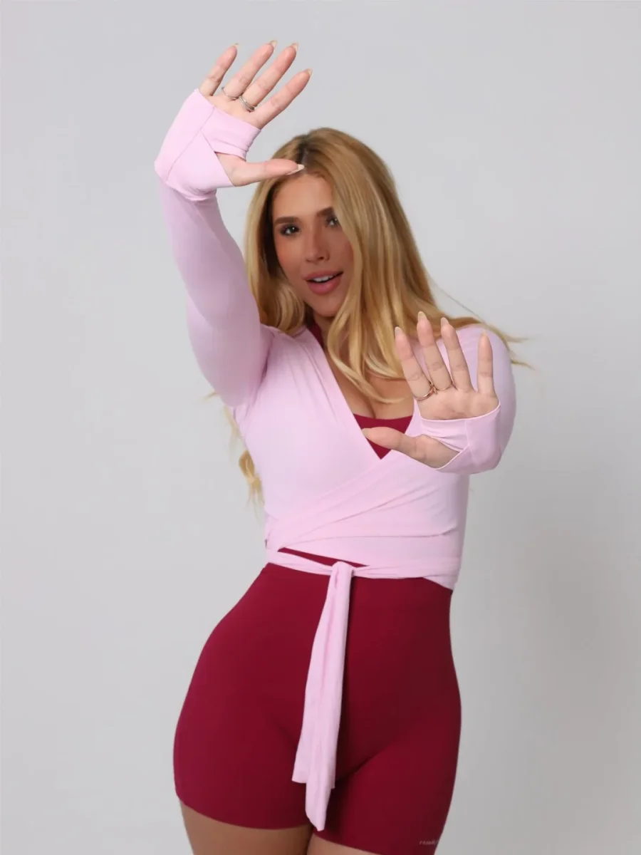 Cropped Long Sleeve Rosa Blush - Image 4