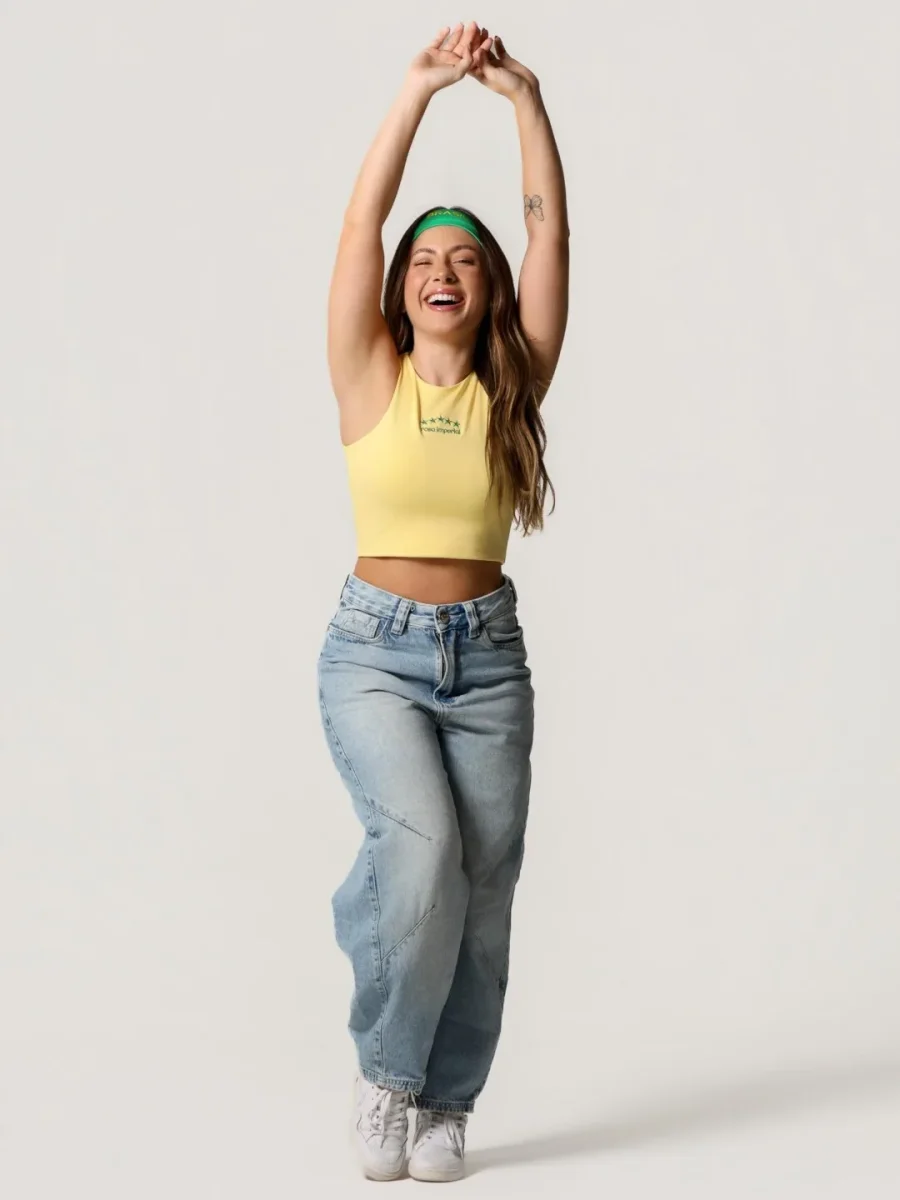 Cropped Regata Copa Amarelo Butter - Image 5