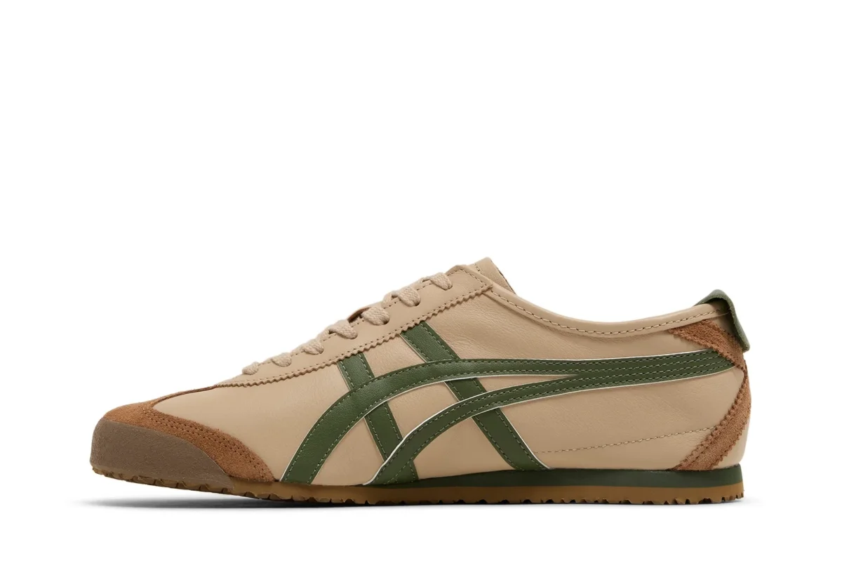 Tênis Onitsuka Tiger Mexico 66 Beige Grass Green Marrom - Image 3