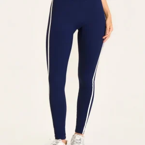 Legging Contrast Marinho Com Off