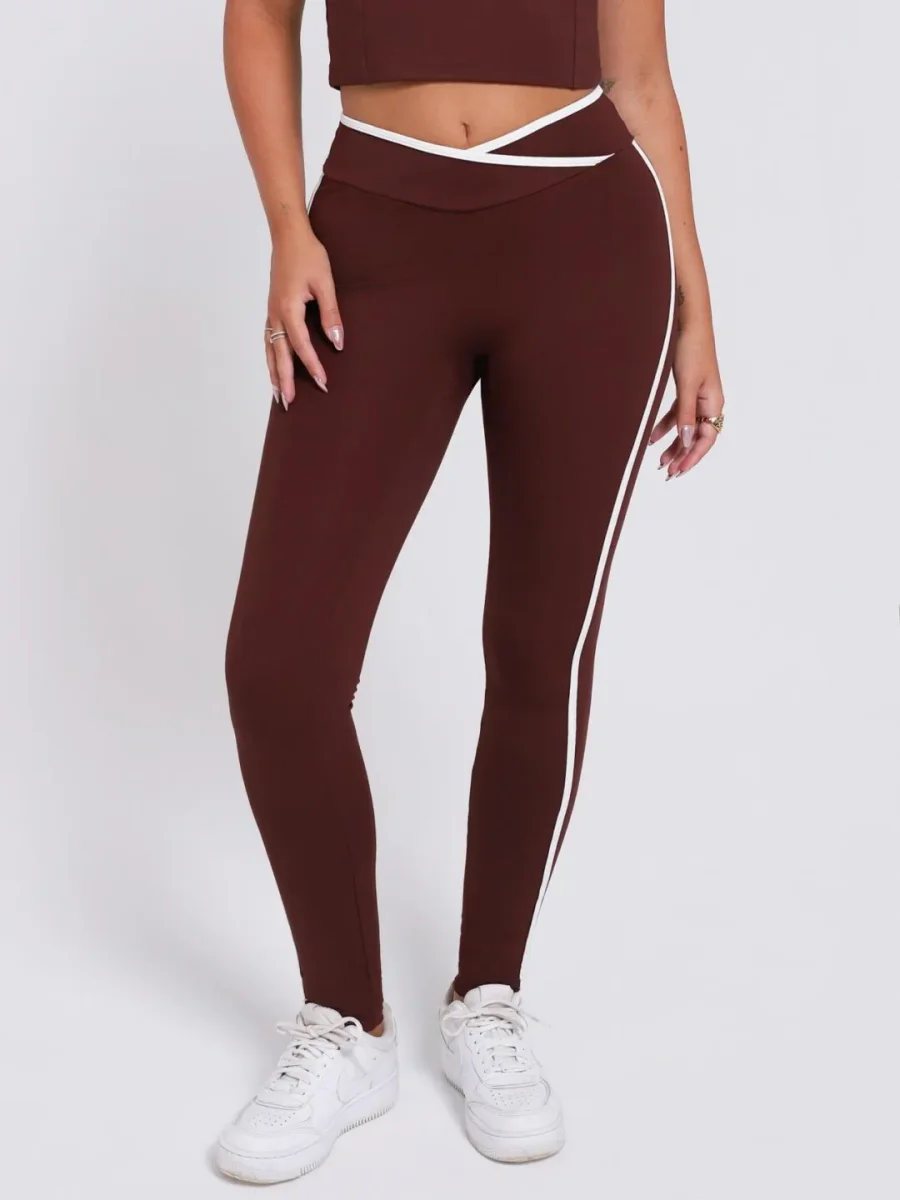 Legging Contrast Espresso Com Off - Image 2