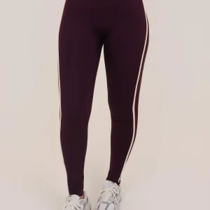 Legging Contrast Wine Com Baunilha