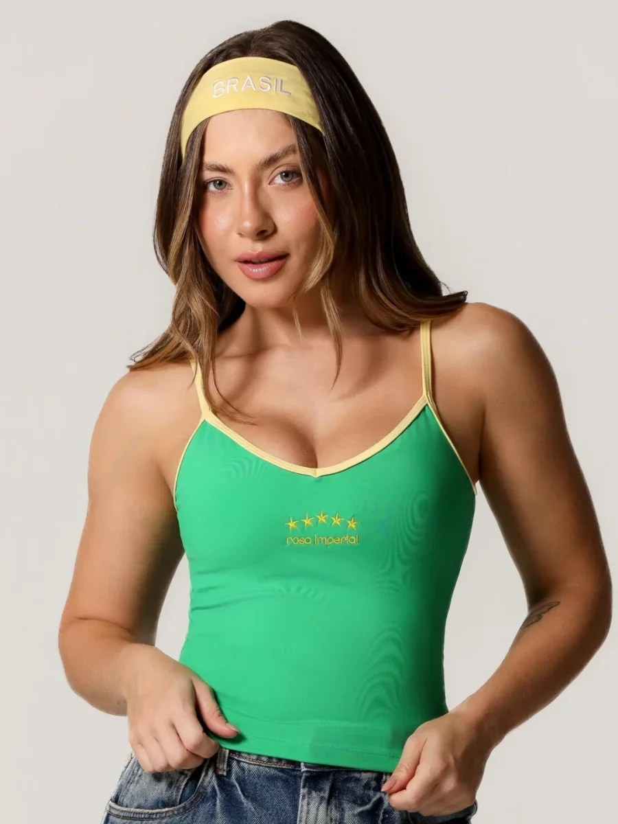 Regata Form Verde Com Amarelo - Image 2