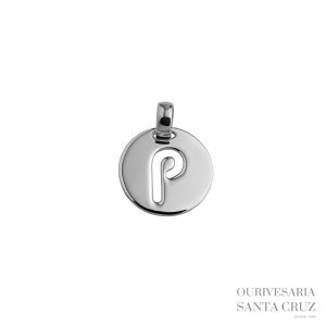 Pendente de Prata 925 Letra P