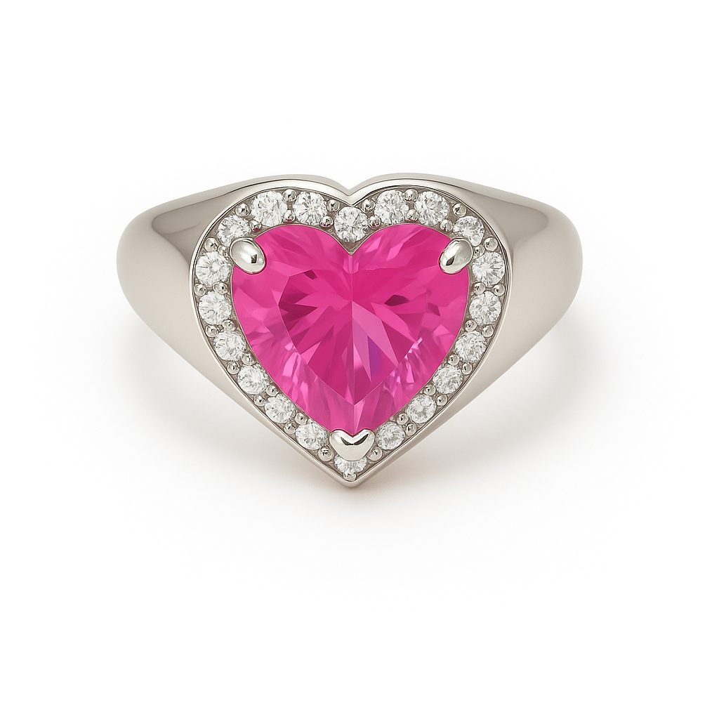 Anel Heart Pink - Image 2
