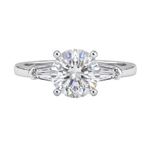 Anel Solitário Princess Moissanite