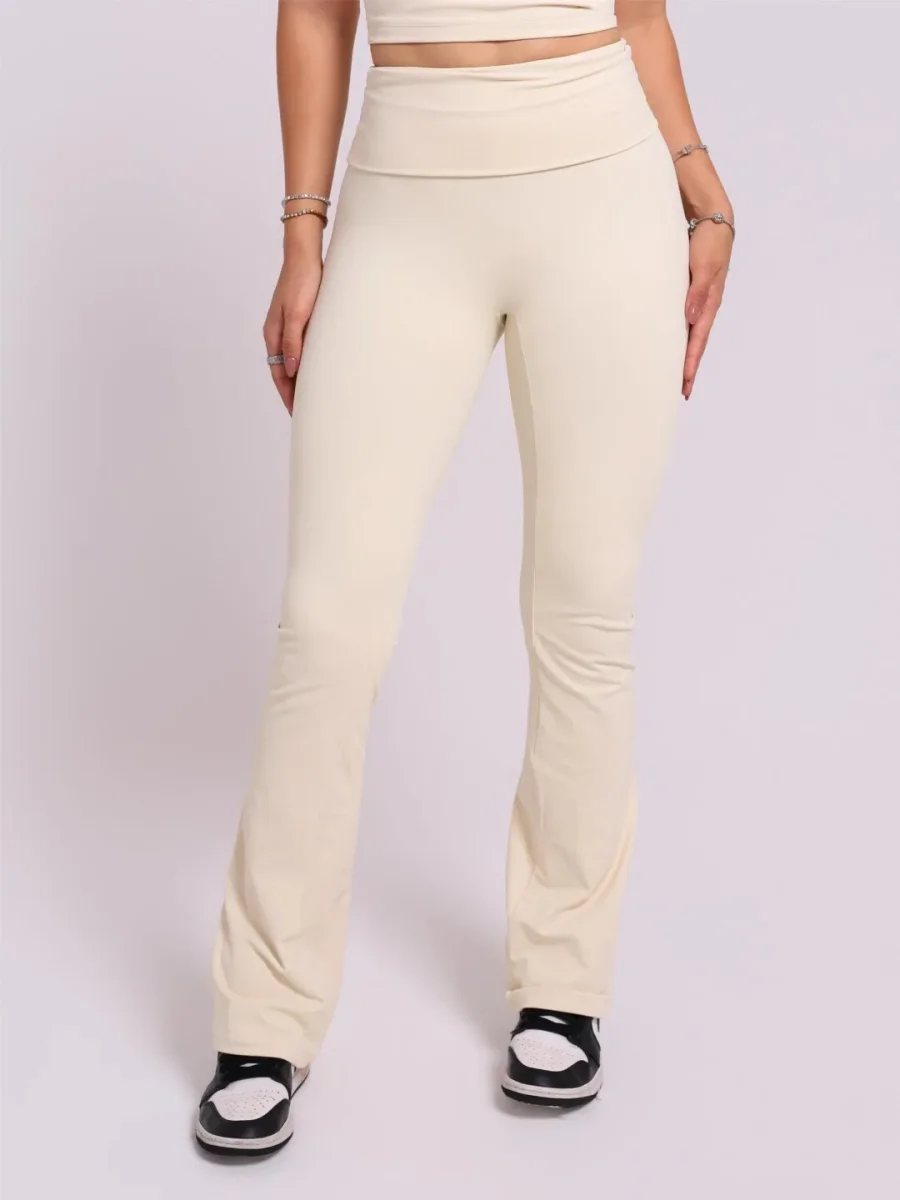 Calça Flare Fold Baunilha - Image 2