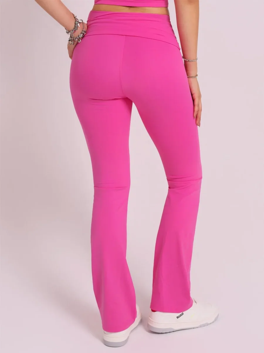 Calça Flare Fold Milk Shake - Image 3