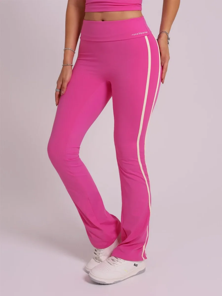 Calça Flare Fold Duo Milk Shake Com Baunilha