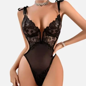 Body Cavado Sensual Rendado Desiré