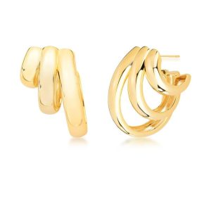Argola Three Laps Gold
