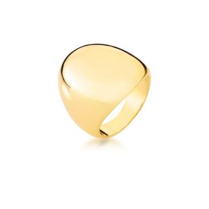 Anel Flat Oval Gold