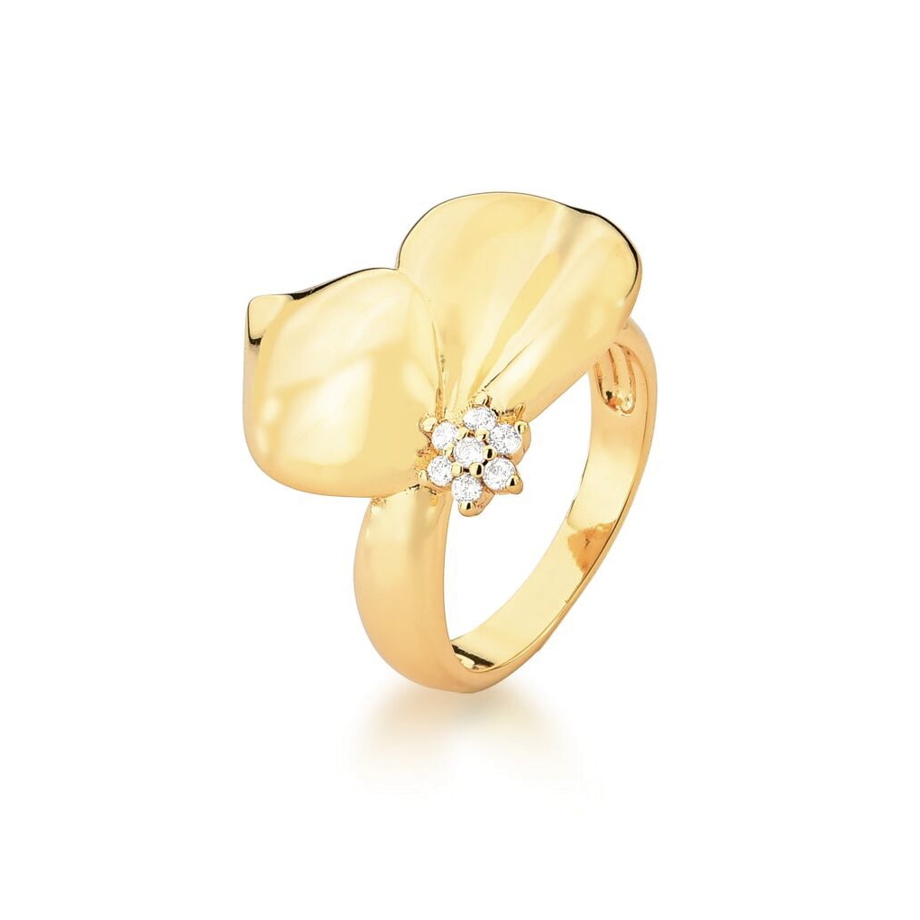 Anel Half Flower Ouro - Image 2
