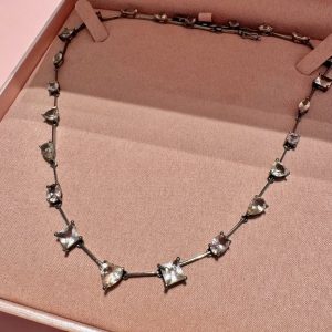 Conjunto Dany Curto Morganita Cristal Negro Prata 925