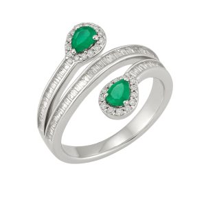 Anel Desing Esmeralda