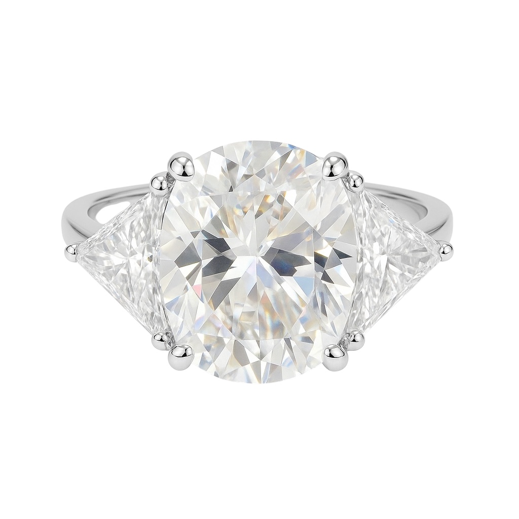 Anel Three Oval Stones