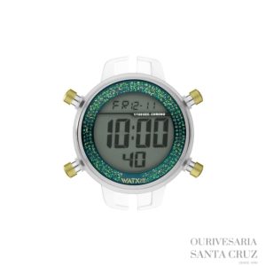 WATXandCO Relógio Digital Psicotropical Yellow Green 43mm