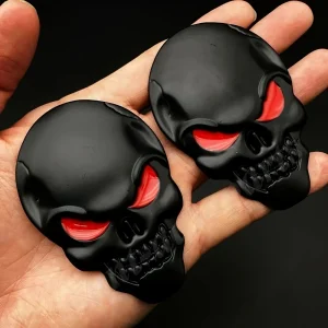 Adesivo de caveira para carros – Modelo em 3D – 1 par