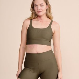 Top Esportivo Feminino LIVE Icon Olive LIVE