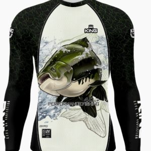 Camisa de Pesca Com Proteção Solar Infantil Branca King