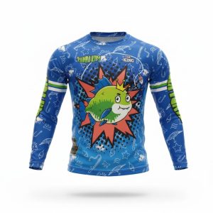 Camisa De Pesca Infantil Proteção Solar Peixe Tamba King