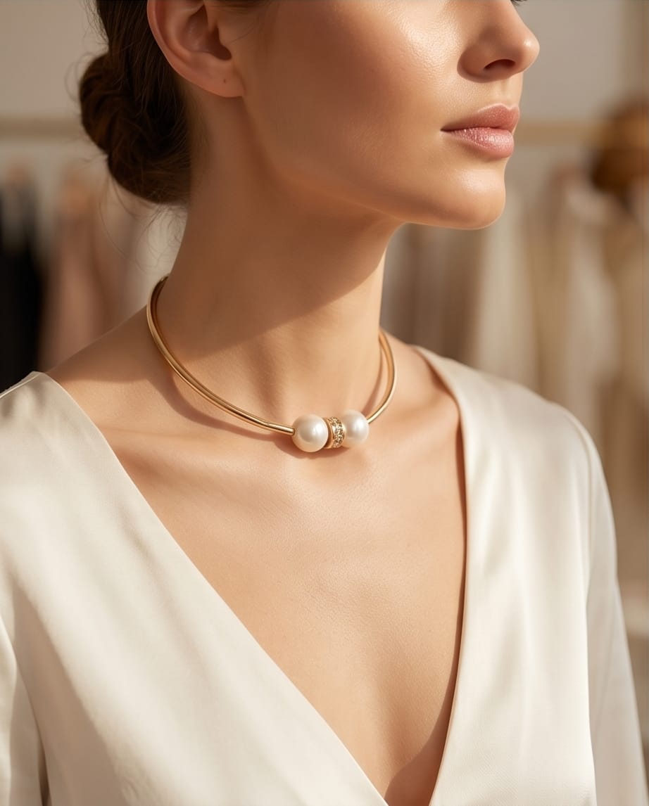 CHOKER MENINA LUXE LINE COM ZIRCONIAS - Image 2