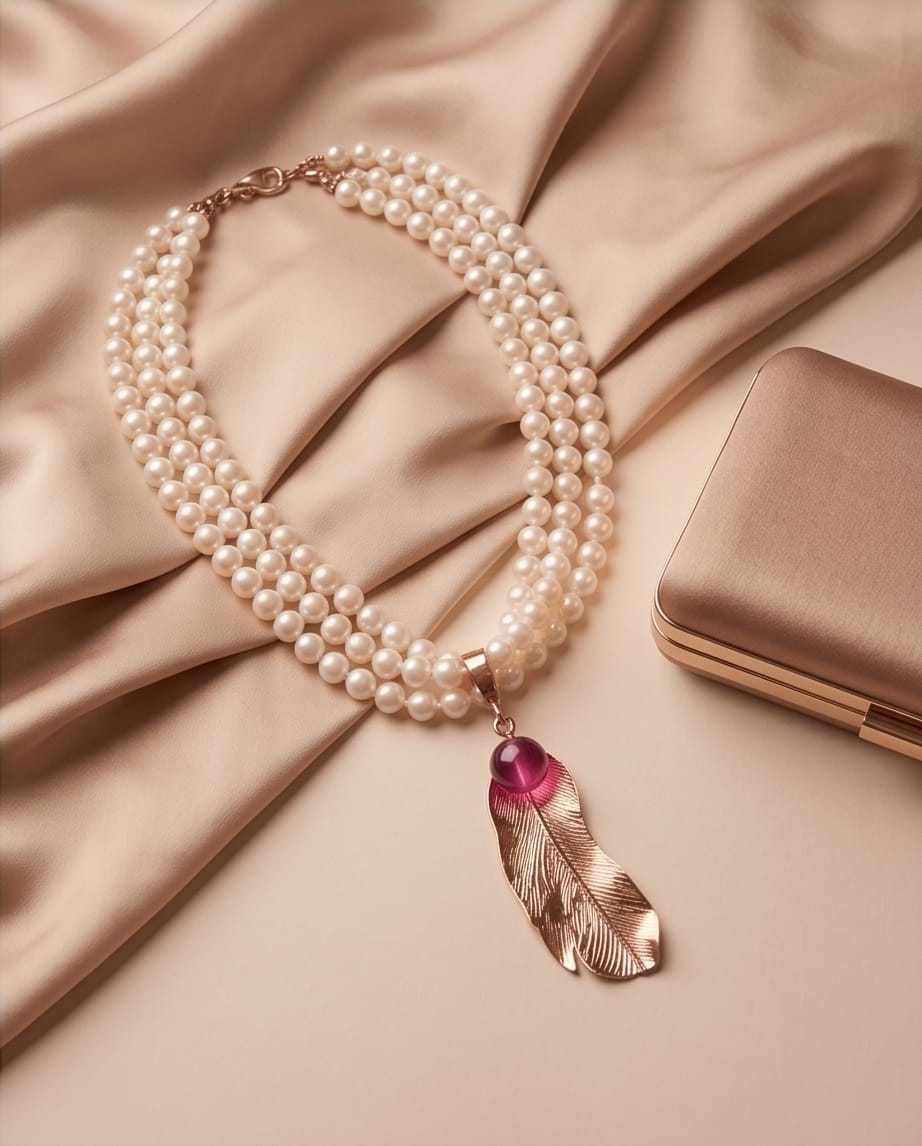 COLAR MAXI FOLHAS E PEDRAS - Image 5