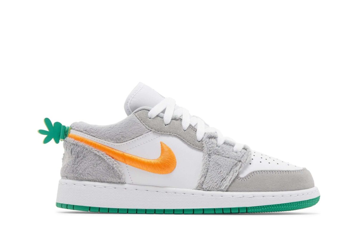 Tênis Nike Air Jordan 1 Low GS Rabbit Cinza - Image 2