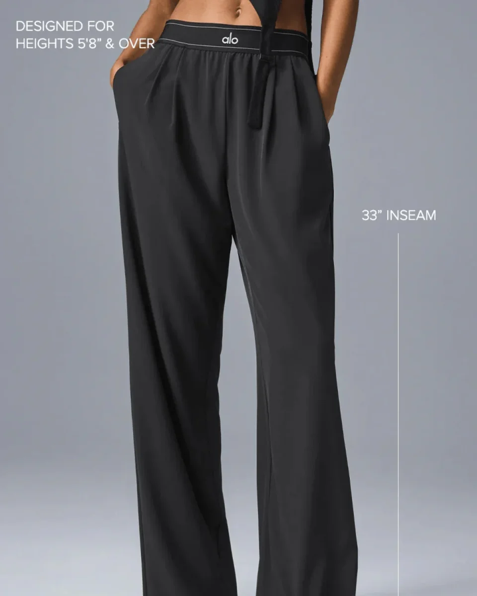 Calça Alo Yoga Suit Up Trouser (Long) Preto - Image 6