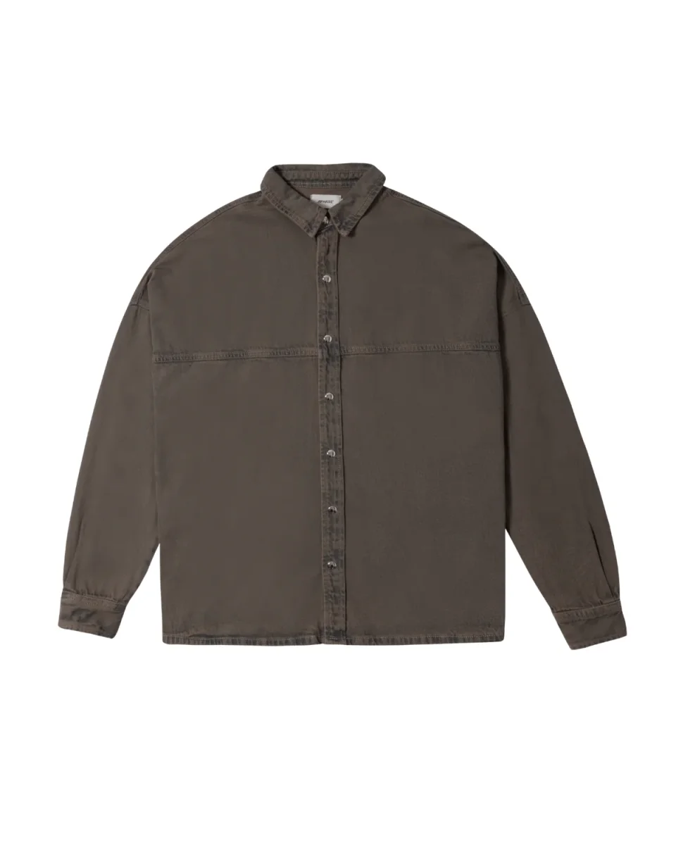 Camisa Aphase Loose - Mottled Brown Marrom - Image 2