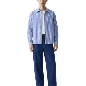 Camisa Saint Studio Pima Listrada Azul