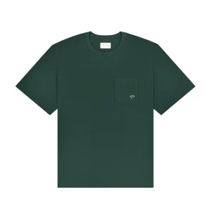 Camiseta Aimé Leon Dore Queens Crest Pocket Pine Grove Verde
