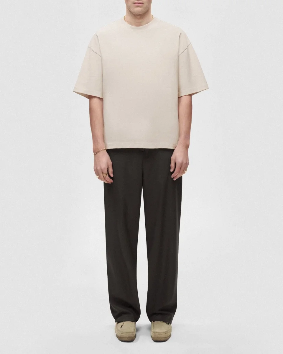 Camiseta Boxy Saint Studio Supima Areia - Image 3