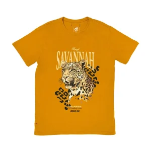Camiseta Regular Dane-se Savannah Cerrado Amarelo