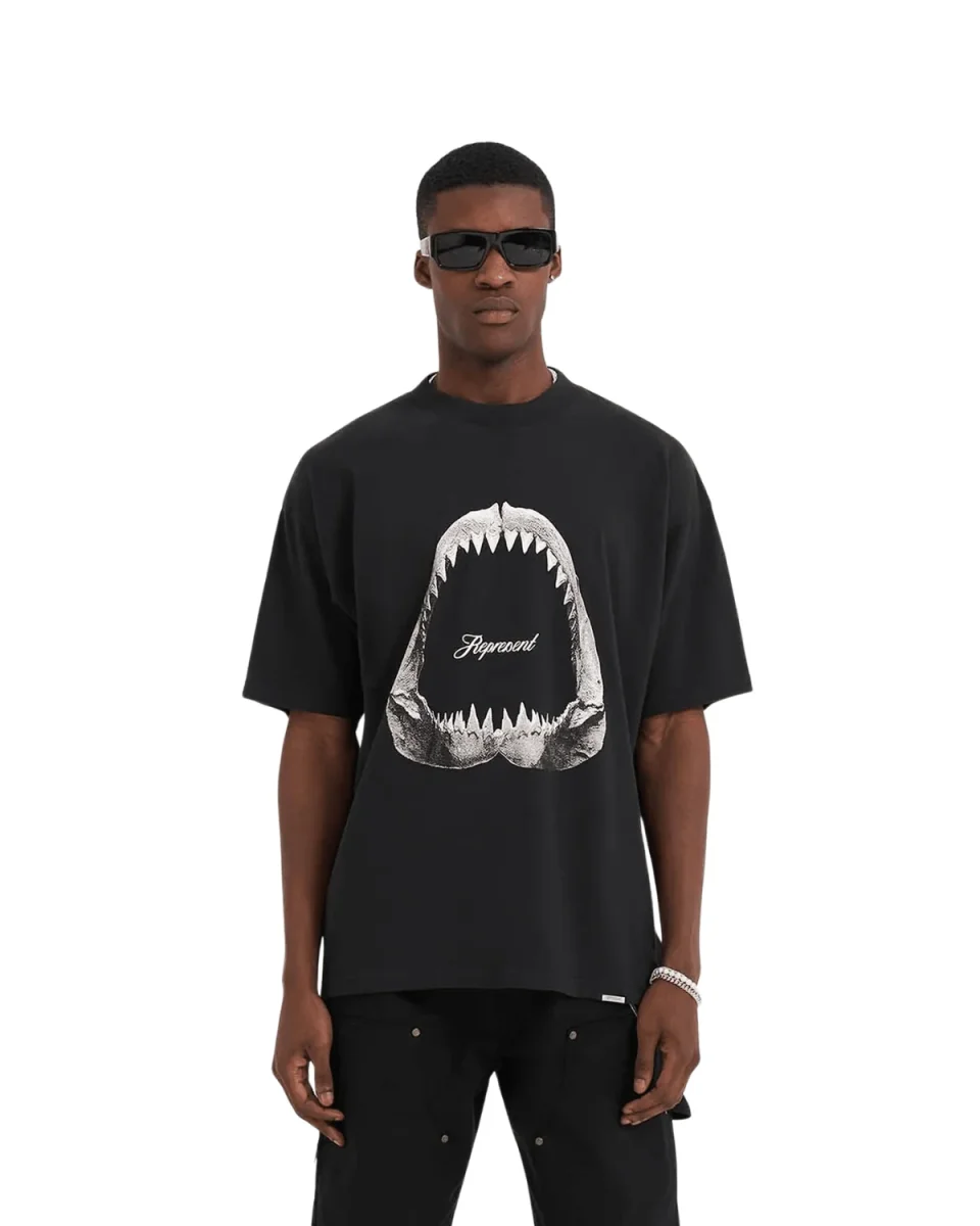 Camiseta Represent Clo Shark Jaws Off Black Preto - Image 3