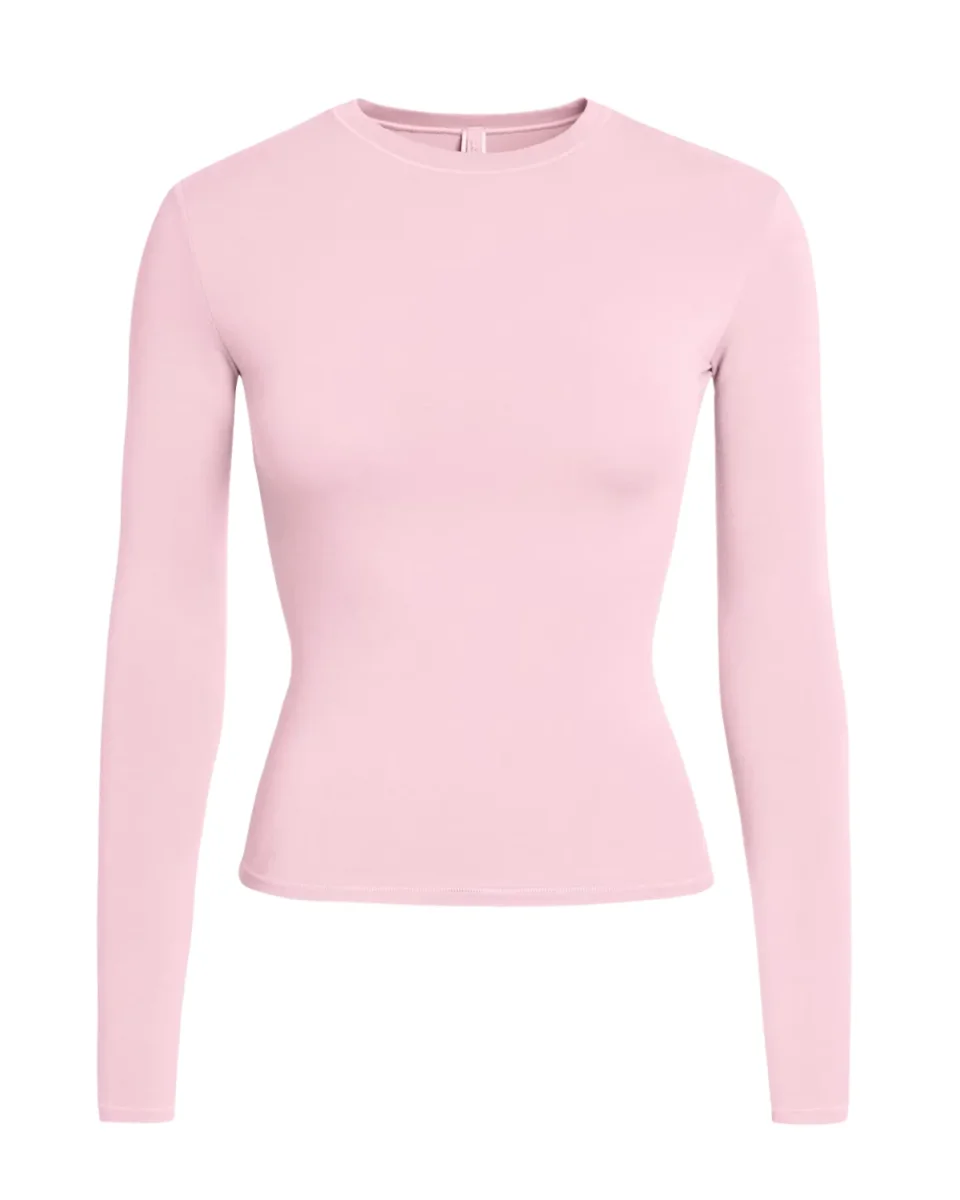 Camiseta Skims Manga Longa Cotton Jersey Halite Rosa - Image 3