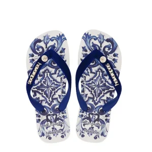 Chinelo Havaianas x Dolce & Gabbana Blue Mediterraneo Azul