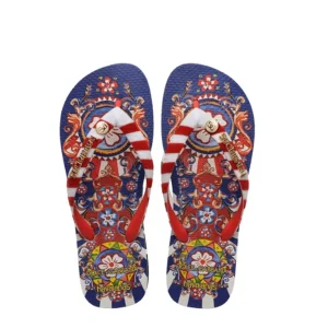 Chinelo Havaianas x Dolce & Gabbana Carreto Ciciliano Vermelho