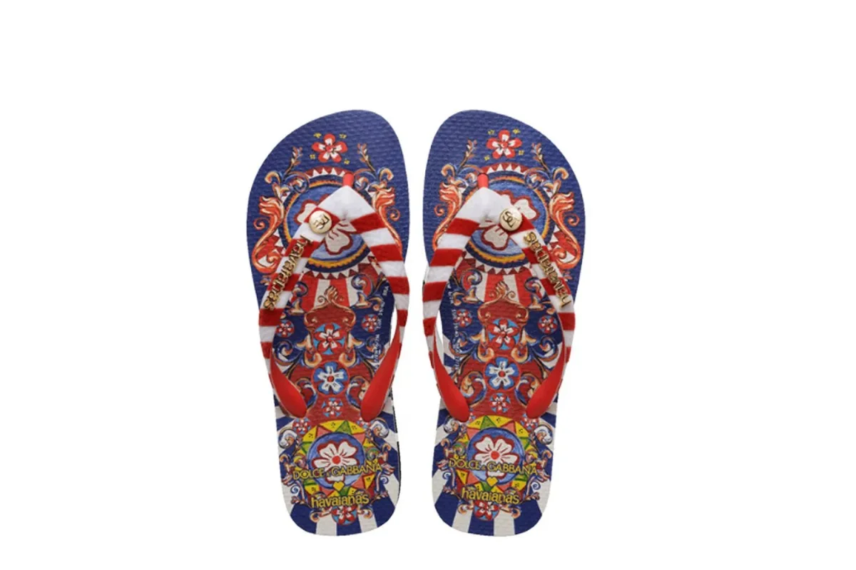 Chinelo Havaianas x Dolce & Gabbana Carreto Ciciliano Vermelho - Image 2