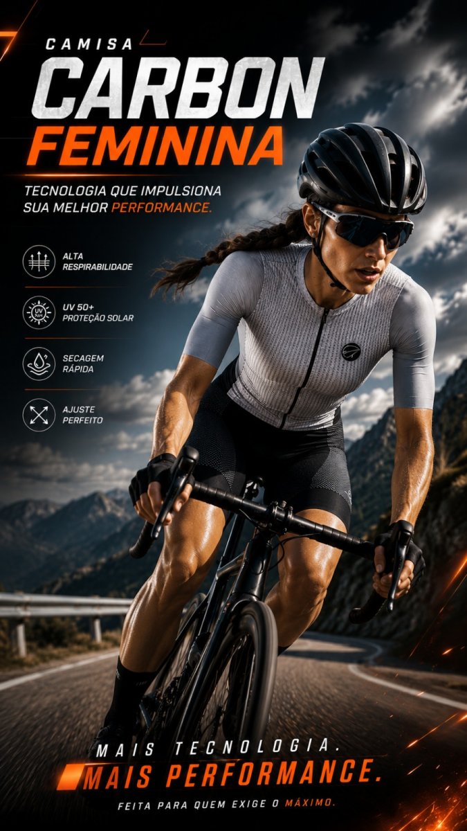 Camisa De Ciclismo Feminina Carbon Mauro Ribeiro - Image 4
