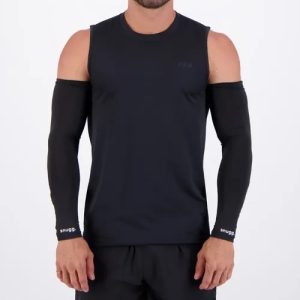 Manguito Corrida Ciclismo Magote Preta Unissex Snugg
