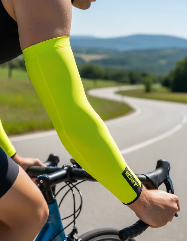Manguito Esportivo de Verão Refletivo Amarelo Fluor Ert - Image 7