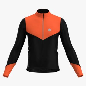 Jaqueta De Ciclismo Masculino Safe Thermal Laranja Mauro Ribeiro