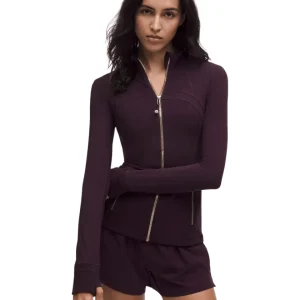 Jaqueta Lululemon Define Nulu Black Plum/Gold Roxo