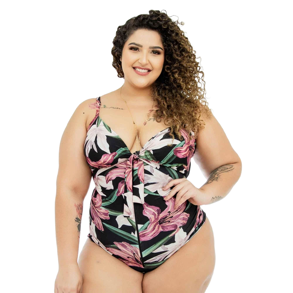 Maiô modelador - SlimSun NÓ Estampado e Bumbum Fio Duplo - Image 5