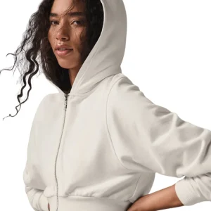 Moletom Alo Yoga Sweet EsBonée Zip Up Ivory Creme