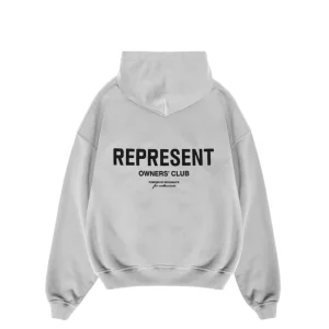 Moletom Represent Clo Owners Club Zip Ash Grey Cinza