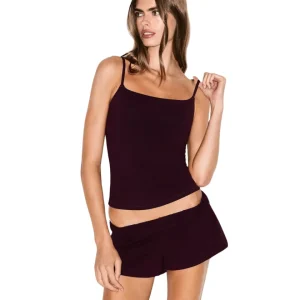 Regata Skims Cotton Cami Currant Bordô