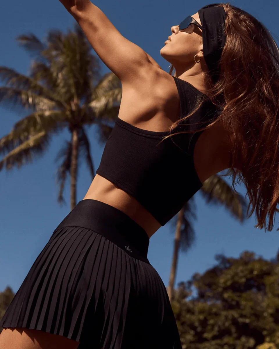 Saia Alo Yoga Grand Slam Tennis Preto - Image 7